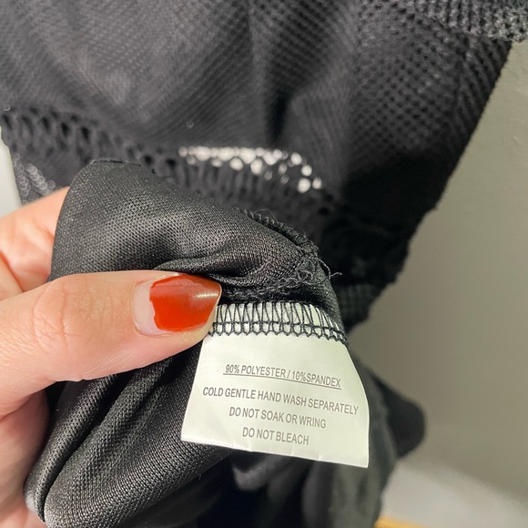 NWT Hello Molly In Other News Dress Black Ruffle Net - Picture 10 of 12